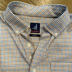 Johnnie-O Blue prep-formance button down shirt